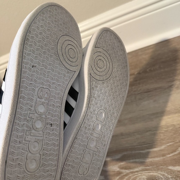 Adidas GRAND COURT 2.0 SHOES White Black Kid's Size 5.5 - Picture 10 of 11